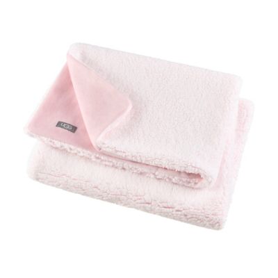 UGG&reg; Casey Sherpa Frosted Toddler Blanket in Pink Shell