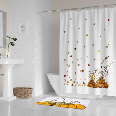 Peanuts&trade; Autumn Leaves 72-Inch x 72-Inch Shower Curtain
