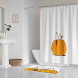 PEANUTS® 72-Inch x 72-Inch Autumn Pumpkins Shower Curtain