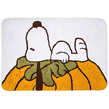 Peanuts&trade; 20&quot; x 30&quot; Snoopy Autumn Leaves Bath Rug. View a larger version of this product image.