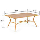 Alternate image 3 for Everhome&trade; Galveston Rectangular Outdoor Dining Table in Natural