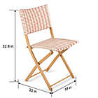 Alternate image 2 for Everhome&trade; Galveston Outdoor Parisian Folding Chair