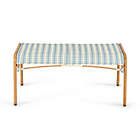 Alternate image 3 for Everhome&trade; Galveston Outdoor Dining Bench in Blue/Natural