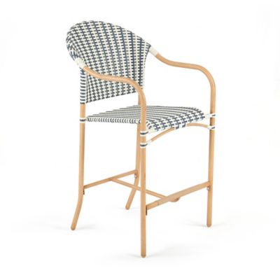 Everhome&trade; Galveston Outdoor Bar Stools in Navy (Set of 2)