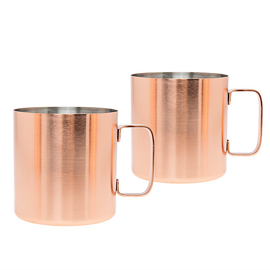 Alternate image 1 for Our Table™ Moscow Mule Mugs in Copper (Set of 2)