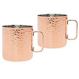 Our Table™ Hammered Moscow Mule Mugs in Copper (Set of 2)