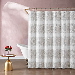 Betsey Johnson® 72-Inch x 72-Inch Leopard Stripe Shower Curtain in Grey