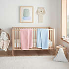 Alternate image 2 for UGG&reg; Tillie Carved Plush Toddler Blanket in Pink Shell