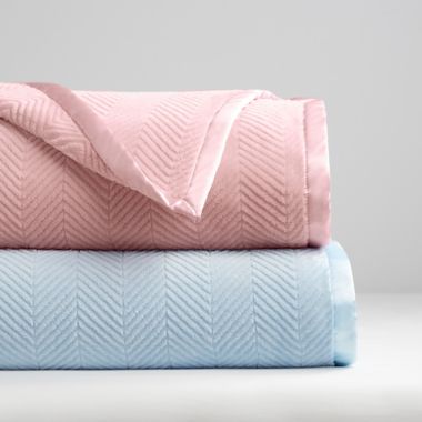 UGG&reg; Tillie Carved Plush Toddler Blanket in Pink Shell. View a larger version of this product image.