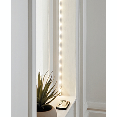 Simply Essential&trade; 15-Foot Sticky String LED Lights with Remote in Warm White. View a larger version of this product image.