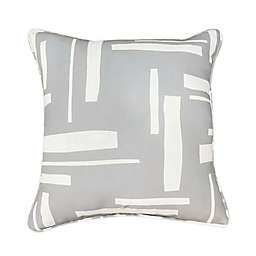 Simply Essential™ Dashes Square Outdoor Throw Pillow in Grey