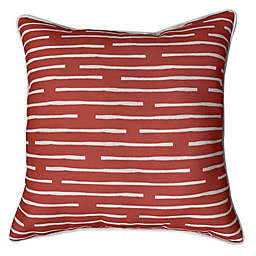 Simply Essential™ Broken Stripe Outdoor Pillow in Coral