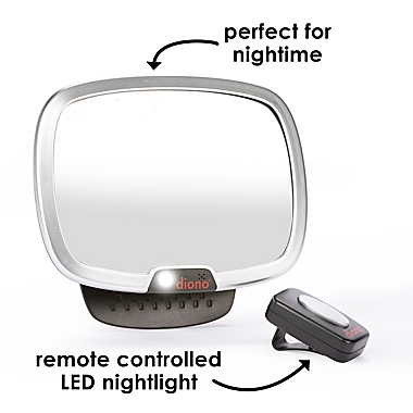 Diono&reg; Easy View Plus&trade; Rear Facing Mirror in Black/Silver. View a larger version of this product image.