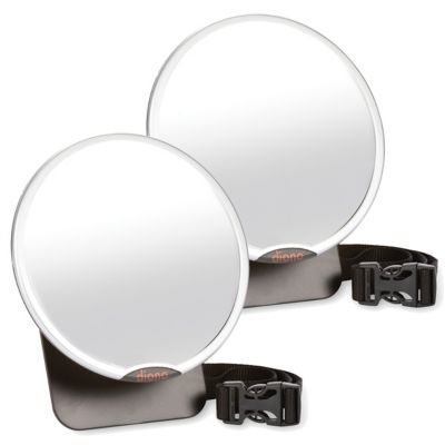 Diono&reg; Easy View&trade; Two2Go Adjustable Back Seat Mirrors in Black/Silver (Pack of 2)