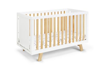 in Natural & White Do Re Me Suite Bebe Deux Remi Island 3-in-1 Convertible Crib 
