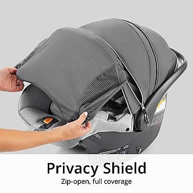 Chicco&reg; KeyFit&reg; 35 Zip ClearTex&trade; Infant Car Seat in Obsidian. View a larger version of this product image.