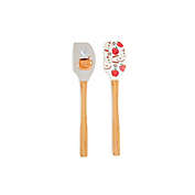 12-Inch Bamboo and Silicone Pointed Spatula
