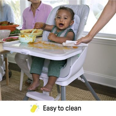 Ingenuity&trade; Beanstalk Baby to Big Kid 6-in-1 High Chair in Gray. View a larger version of this product image.