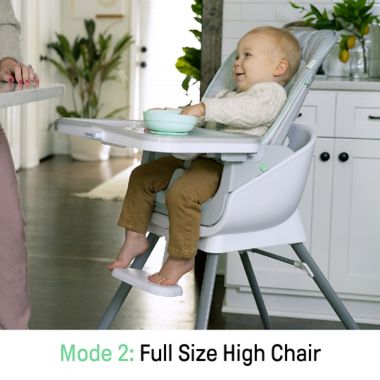 Ingenuity&trade; Beanstalk Baby to Big Kid 6-in-1 High Chair in Gray. View a larger version of this product image.