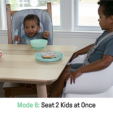 Ingenuity&trade; Beanstalk Baby to Big Kid 6-in-1 High Chair in Gray. View a larger version of this product image.