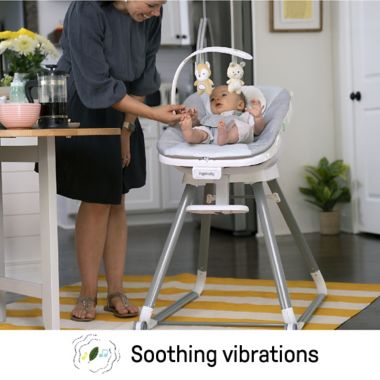 Ingenuity&trade; Beanstalk Baby to Big Kid 6-in-1 High Chair in Gray. View a larger version of this product image.