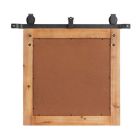 Alternate image 5 for Ridge Road Decor Wood and Metal Farmhouse Wall Mirror in Brown