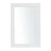 Ridge Road D&eacute;cor 24-Inch x 36-Inch Contemporary Rectangle Wall Mirror in White