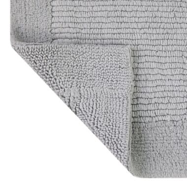 Haven&trade; Reversible Cotton 17" x 24" Bath Rug in Harbor Mist Grey. View a larger version of this product image.
