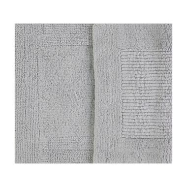 Haven&trade; Reversible Cotton 17" x 24" Bath Rug in Harbor Mist Grey. View a larger version of this product image.