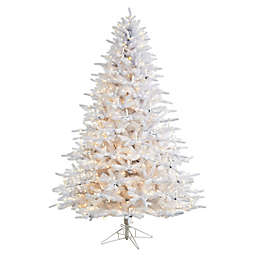 Nearly Natural 7.5-Foot Pine Pre-Lit Artificial Christmas Tree with White LED Lights