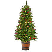 Nearly Natural 5-Foot Colorado Pre-Lit Christmas Tree with White LED Lights