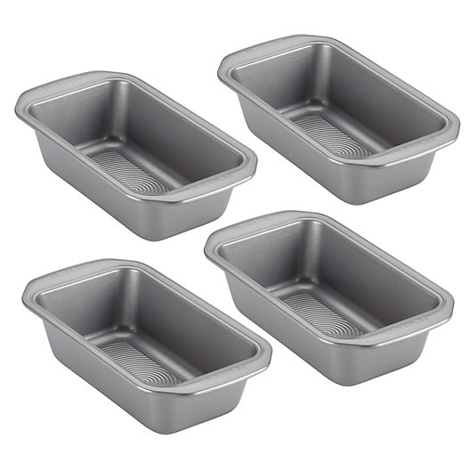 Alternate image 1 for Circulon® 4-Piece 9-Inch x 5-Inch Nonstick Loaf Pans Bakeware Set in Gray