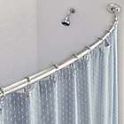 Alternate image 1 for Squared Away&trade; NeverRust&trade; Aluminum Single Curved Shower Rod in Chrome