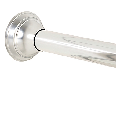 Squared Away&trade; NeverRust&trade; Aluminum Tension Shower Rod in Chrome. View a larger version of this product image.