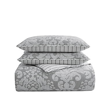 Stone Cottage Camden Reversible King Comforter Set in Grey. View a larger version of this product image.