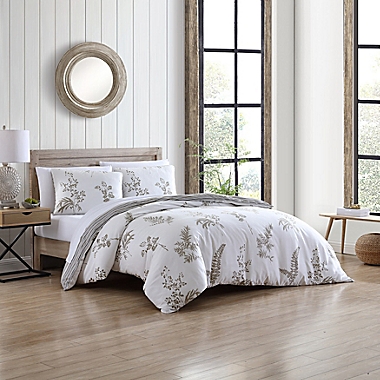 Stone Cottage Willow Reversible Full/Queen Comforter Set in Driftwood. View a larger version of this product image.