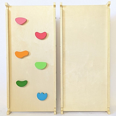 Cassarokids&reg; Small Reversible Wooden Rock Climbing Ramp/Slide in Rainbow. View a larger version of this product image.