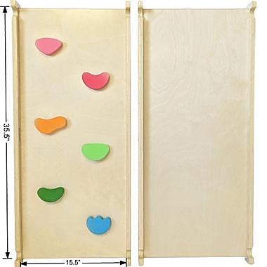 Cassarokids&reg; Small Reversible Wooden Rock Climbing Ramp/Slide in Rainbow. View a larger version of this product image.