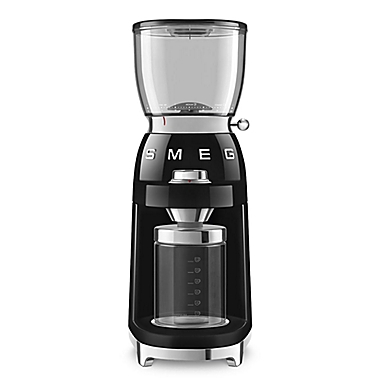 SMEG 50&#39;S Retro Style Coffee Grinder in Black. View a larger version of this product image.