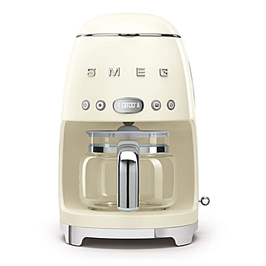 SMEG 50s Retro Style 10-Cup Drip-Filter Coffee Maker in Cream. View a larger version of this product image.