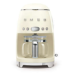 SMEG 50s Retro Style 10-Cup Drip-Filter Coffee Maker in Cream