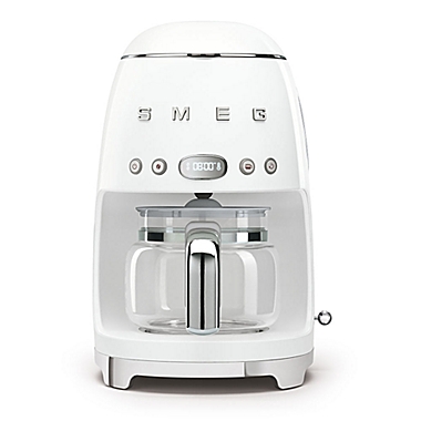 SMEG 50s Retro Style 10-Cup Drip-Filter Coffee Maker in White. View a larger version of this product image.