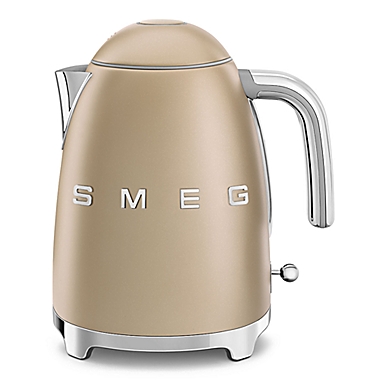 SMEG Retro Style 1.7-Liter Fixed Temperature Electric Kettle in Champagne. View a larger version of this product image.