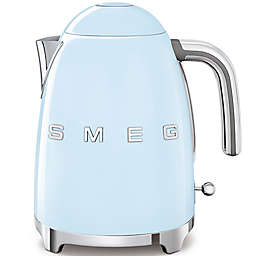 SMEG 50s Retro Style 7-Cup Electric Kettle in Powder Blue