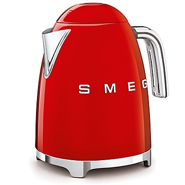 SMEG Retro Style 1.7-Liter Fixed Temperature Electric Kettle in Red. View a larger version of this product image.