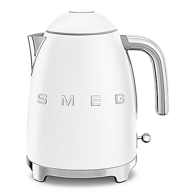 SMEG Retro Style 1.7-Liter Fixed Temperature Electric Kettle in Matte White. View a larger version of this product image.