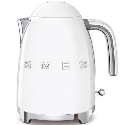SMEG Retro Style 1.7-Liter Fixed Temperature Electric Kettle in White