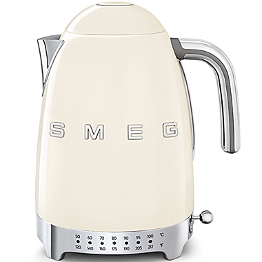 SMEG Retro Style 1.7-Liter Variable Temperature Electric Kettle in Cream. View a larger version of this product image.