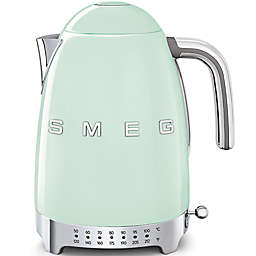 SMEG Retro Style 1.7-Liter Variable Temperature Electric Kettle in Pastel Green