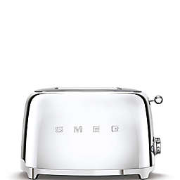 SMEG 50s Retro Style 2-Slice Toaster in Stainless Steel